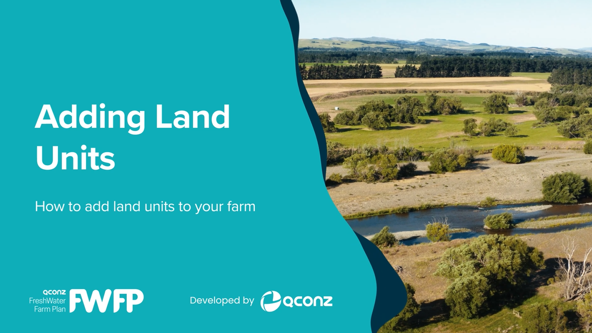 Add Land Units